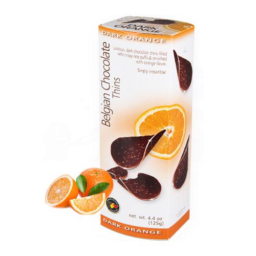 Шоколадные чипсы Belgian Chocolate Orange 80 гр., картон