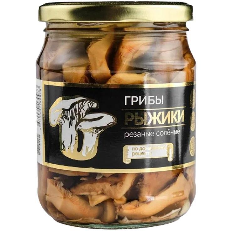 Грибы рыжики Грибной Алтай резаные маринованные 500 мл., стекло
