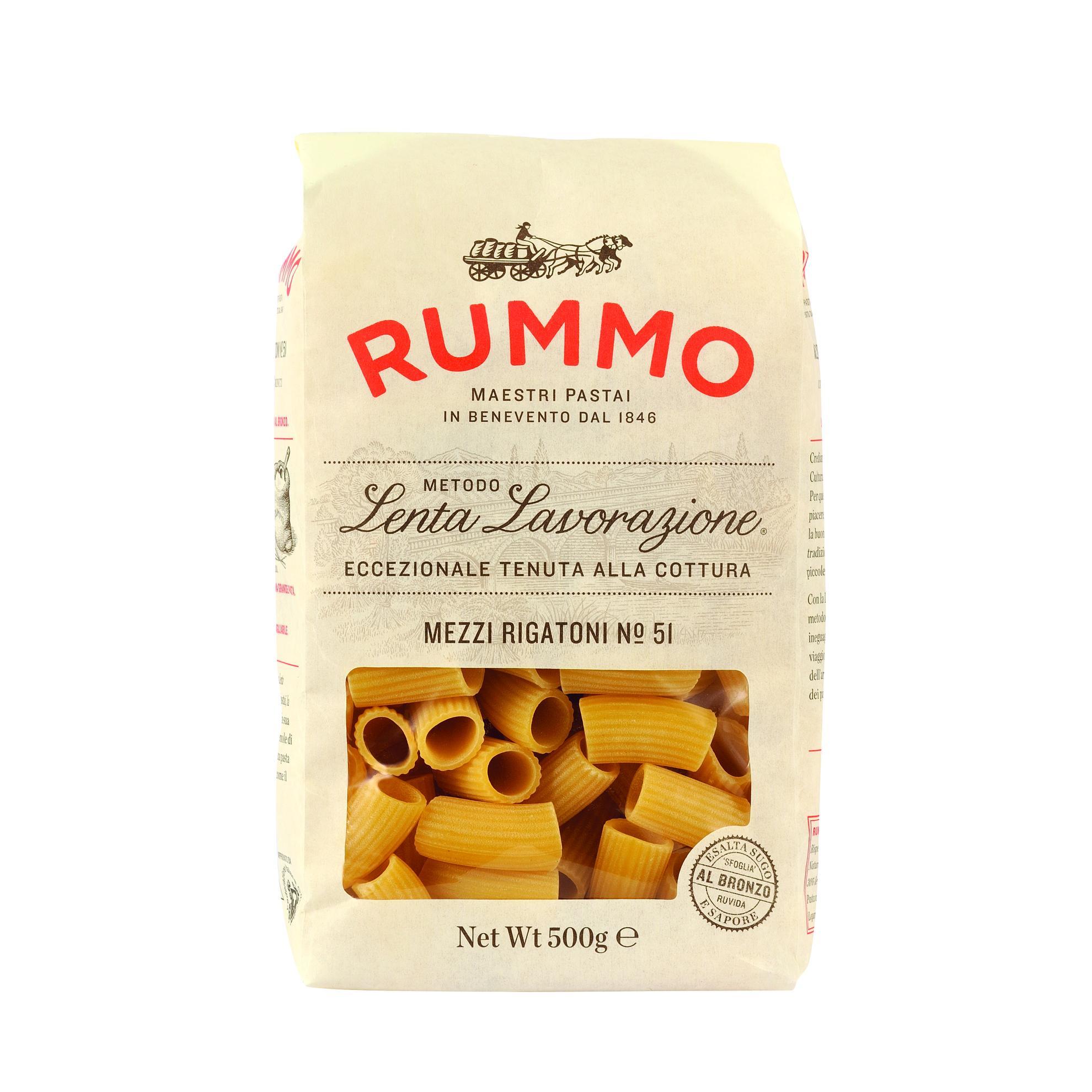 Макаронные изделия RUMMO №51 МЕДЗИ РИГАТОНИ, 1 кг., пакет