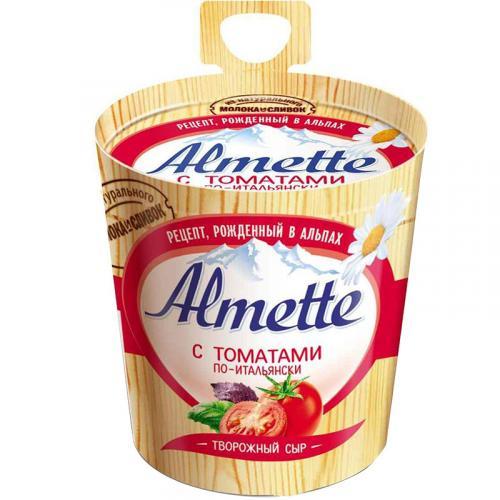 Сыр творожный Almette с томатами по-итальянски, 150 гр., картон