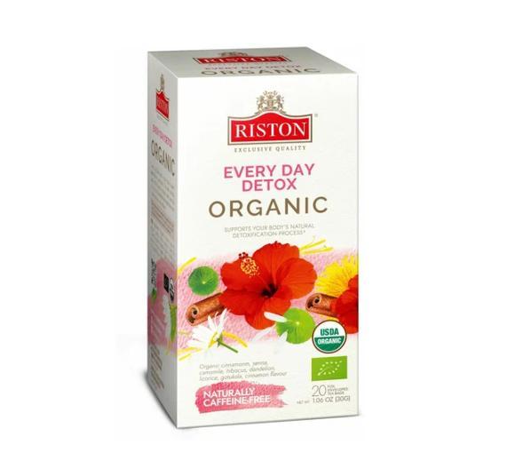 Напиток чайный Riston EVERY DAY DETOX ORGANIС/Ежед.Детокс  20*1,5 гр., картон