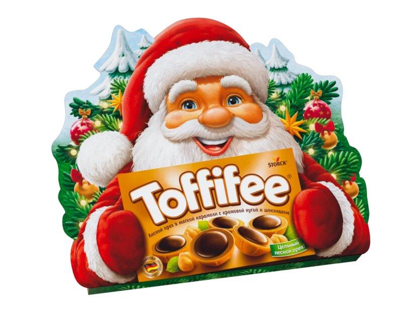 Конфеты Toffifee Санта 125 гр., картон