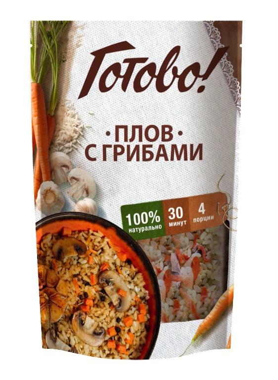 Плов Готово! с грибами 250 гр., дой-пак