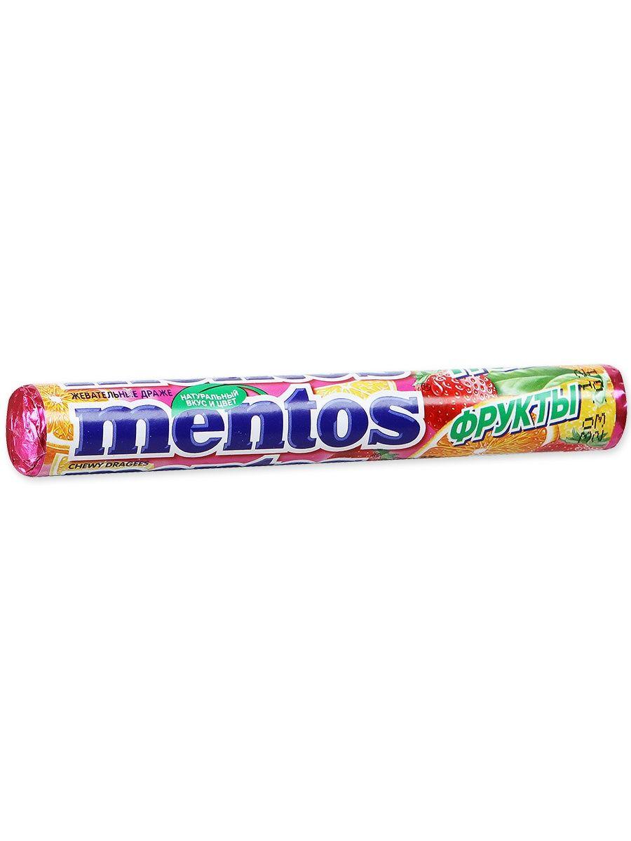 Жевательные конфеты Mentos мята 37,5 гр., обертка