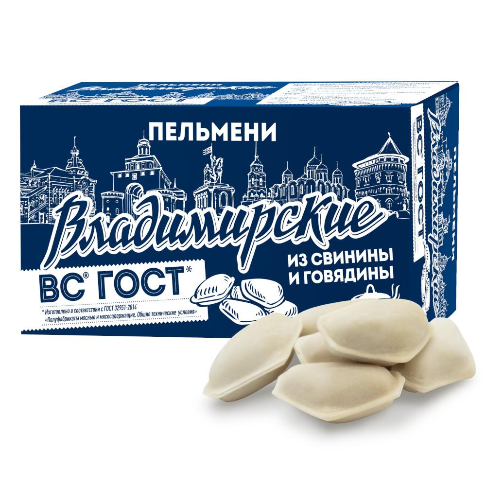 Пельмени Стародворье Владимирский стандарт со свин./гов., 800 гр., картон