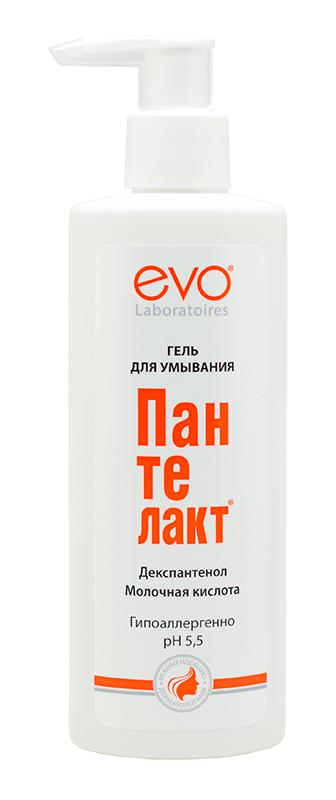 Гель для умывания EVO Пантелакт с молочной кислотой и декспантенолом 200 мл., флакон с дозатором