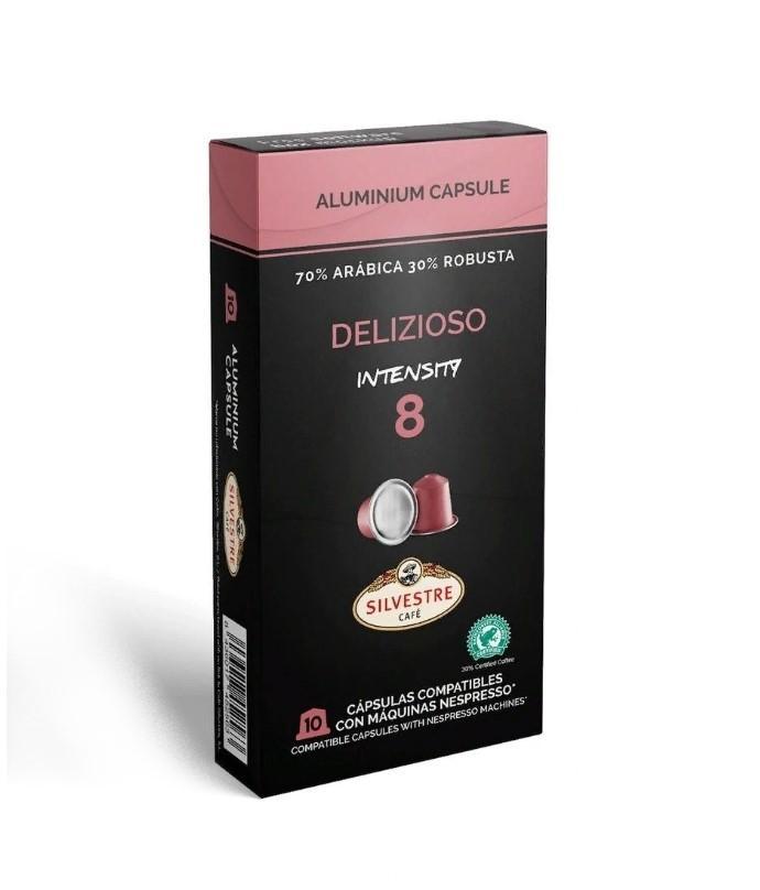 Кофе SILVESTRE Delizioso 10 капсул 55 гр., картон