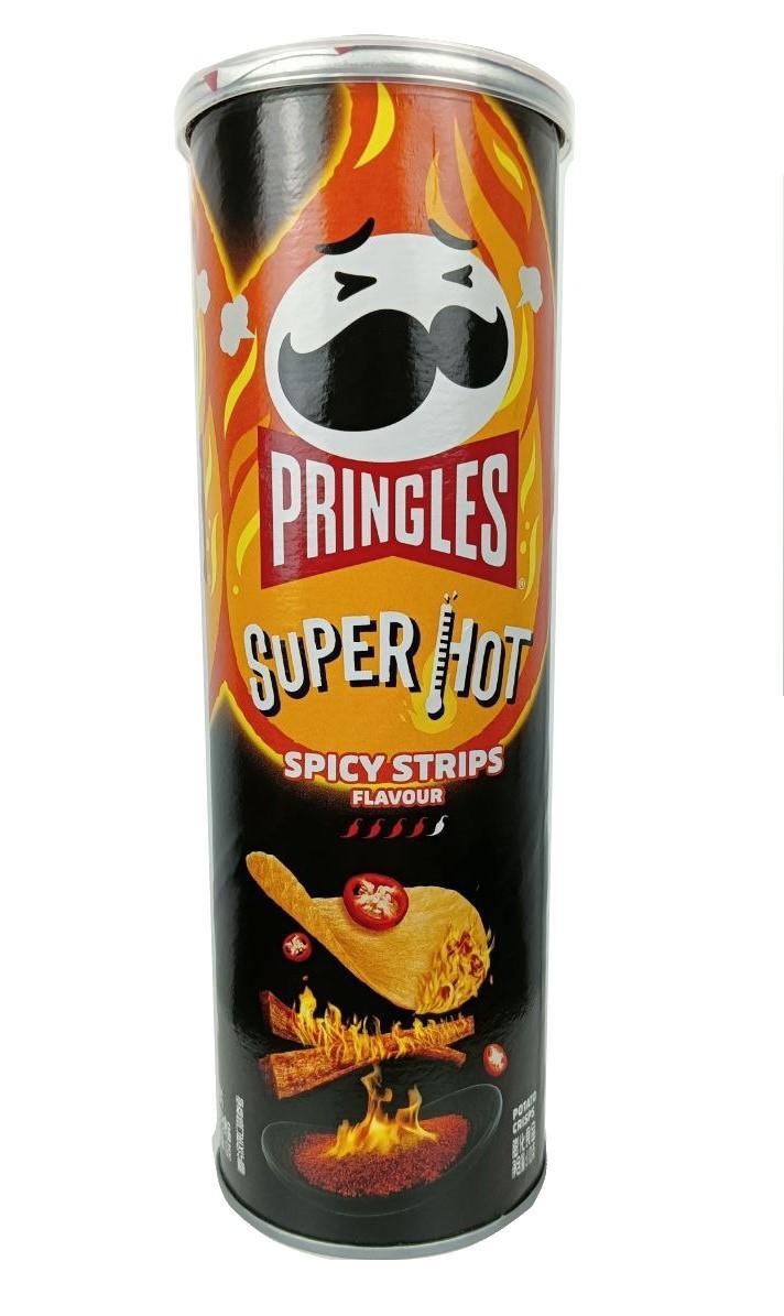 Чипсы Pringles Spicy Strips со вкусом закусок под острым сычуаньским соусом Китай 110 гр., туба