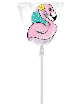 Карамель на палочке фигурная Конфитрейд Sweet bar Весна Фламинго, 20 гр., обертка фольга/бумага