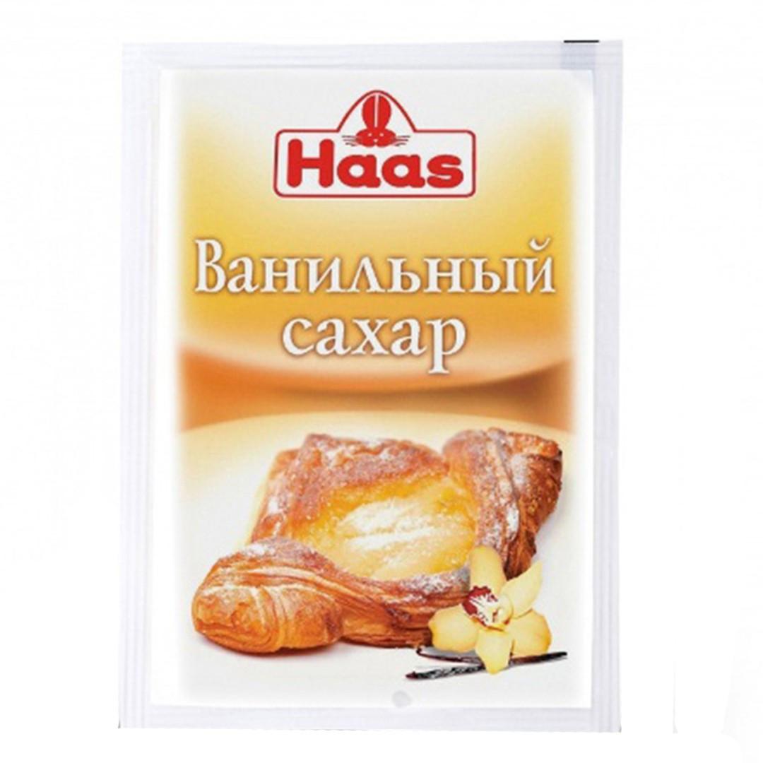 Сахар Haas ванильный с натуральной ванилью, 15 гр., флоу-пак