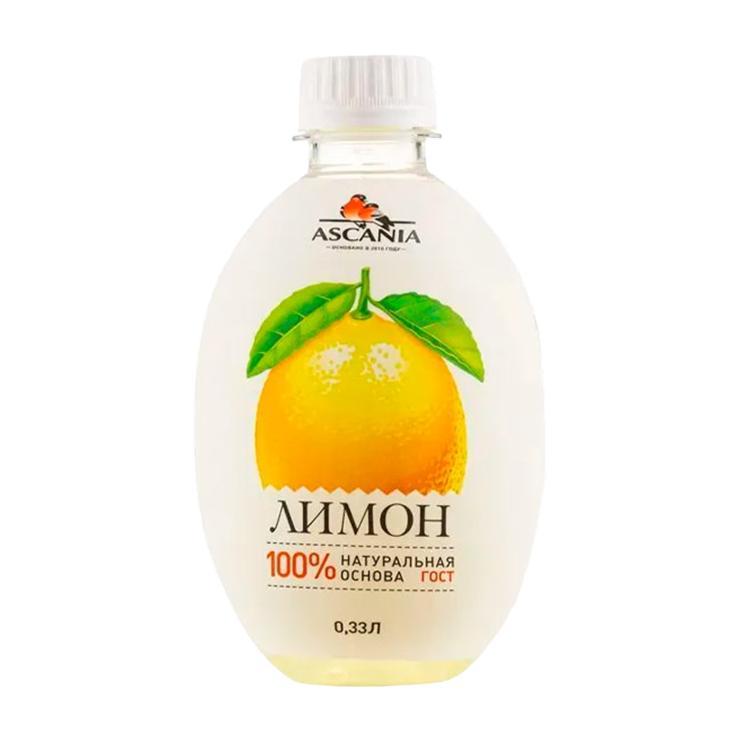 Напиток газированный Ascania лимон 330 мл., ПЭТ