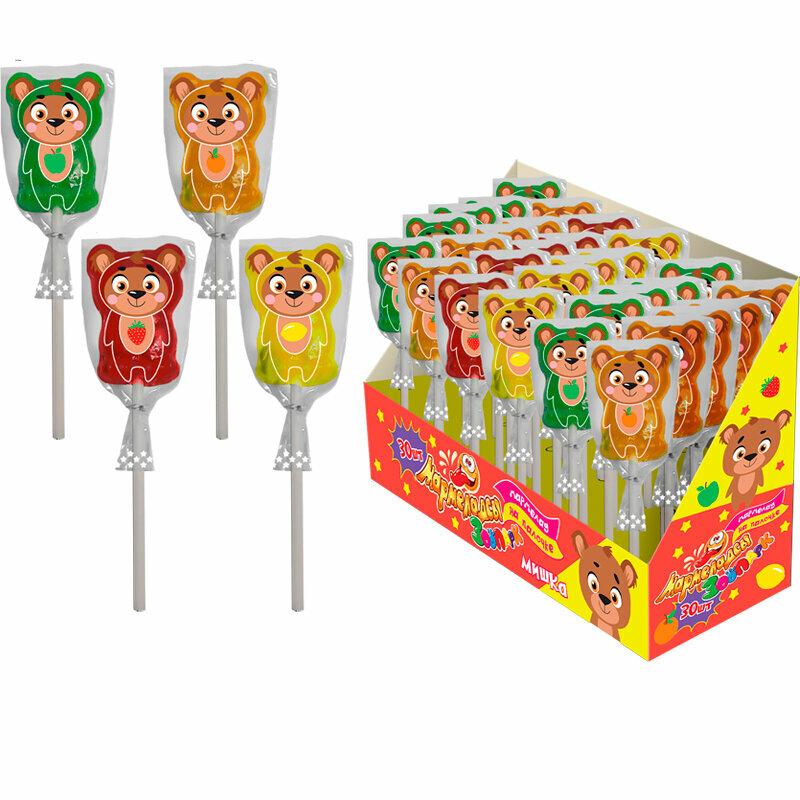 Мармелад жевательный Fun Candy Lab Мармеладсы Зоопарк мишка фигурный ассорти 14 гр., обертка