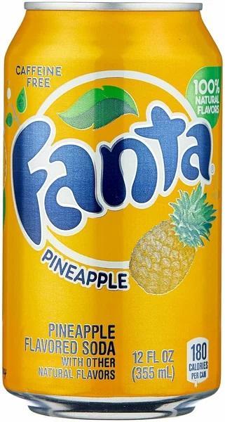 Напиток газированный Fanta Pineapple 355 мл., ж/б