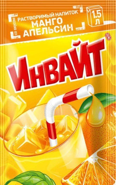 Напиток растворимый Инвайт манго апельсин 12 гр., саше