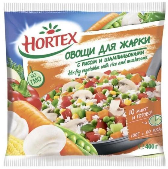 ОДЖ Hortex с рисом и шампиньонами 400 гр., флоу-пак
