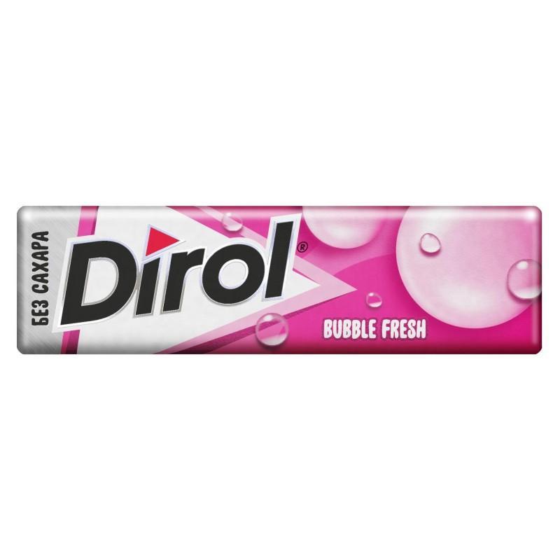 Резинка жевательная Dirol Bubble gum мята и фрукты 13,6 гр., бумага