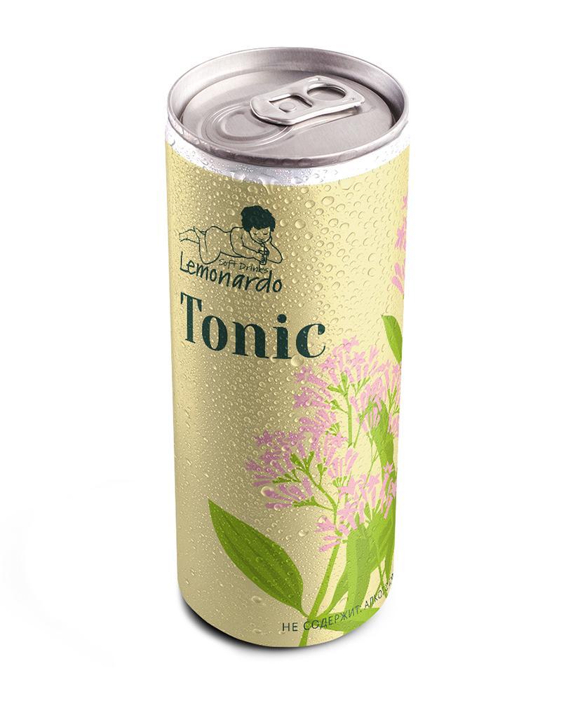 Напиток газированный Lemonardo Tonic без сахара 330 мл., ж/б