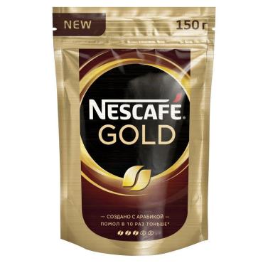 Кофе Nescafe Gold растворимый, 150 гр., дой-пак