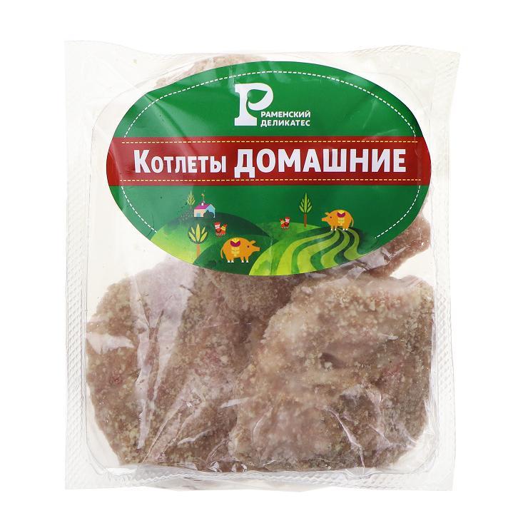Котлеты Раменский деликатес домашние замороженные 400 гр., в/у
