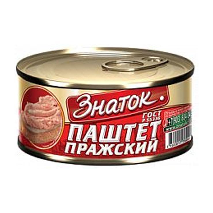 Паштет Знаток пражский ГОСТ 230 гр., ж/б с ключом