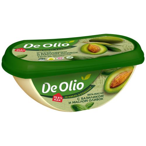 Вега-масло Слобода De olio крем на растительных маслах базилик с маслом оливок 72,5%, 220 гр., пластик