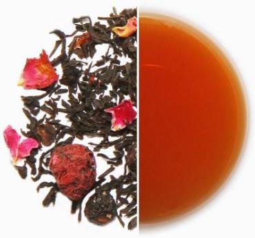 Чай чёрный листовой c добавками Tea.Love Sweet Raspberries, 180 гр., дой-пак