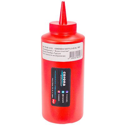 Дозатор для соуса Bora пластик красный 420 мл.