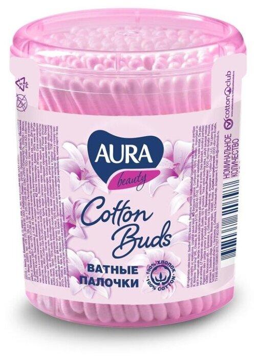 Ватные палочки Aura Beauty 100 шт., ПЭТ