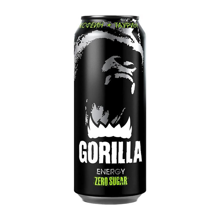 Напиток энергетический Gorilla Zero Sugar 450 мл., ж/б