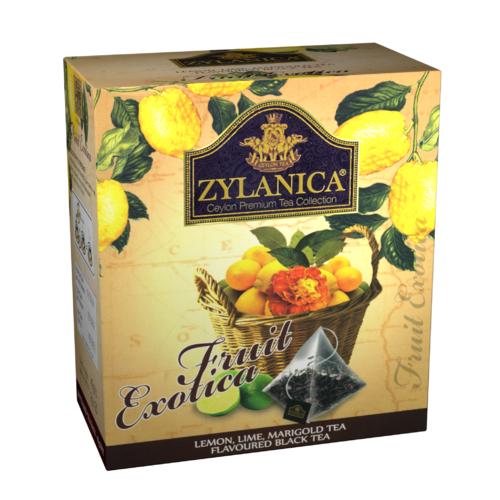 Чай Zylanica Fruit Exotica черный, 20 пакетов, 40 гр., картон