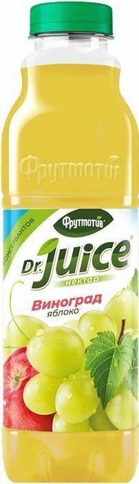 Нектар Фрутмотив Dr. Juice Яблоко осветленное 900 мл., ПЭТ