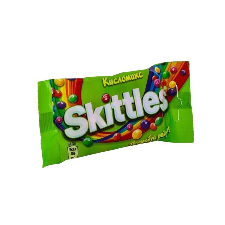 Драже Skittles кисломикс 38 гр., флоу-пак
