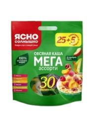 Каша Ясно солнышко овсяная мега ассорти 35гр.х30 пак., дой-пак