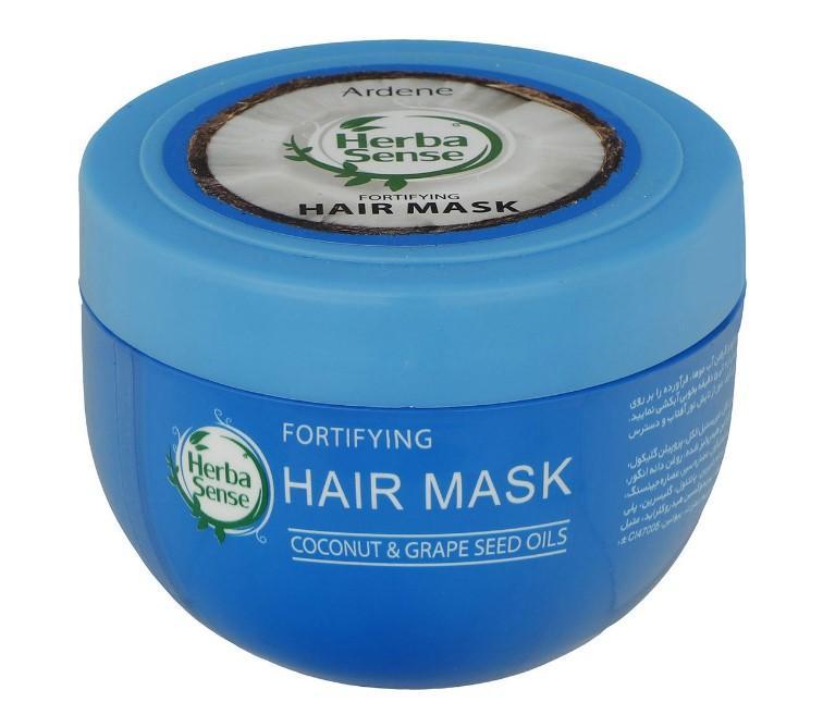 Маска для волос Ardene Herba Sense с маслами кокоса, виноградных косточек и кератином 250 мл., банка