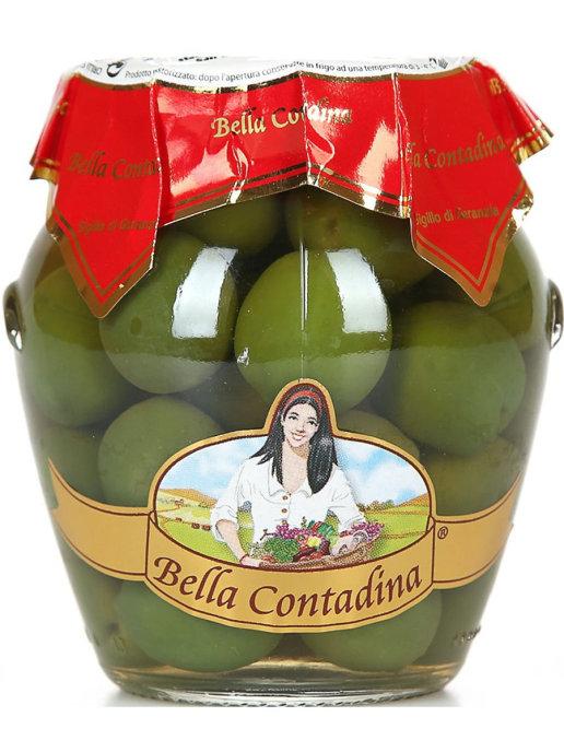 Оливки гигант красные Bella Contadina Белла Ди Чериньола, 290 мл., стекло