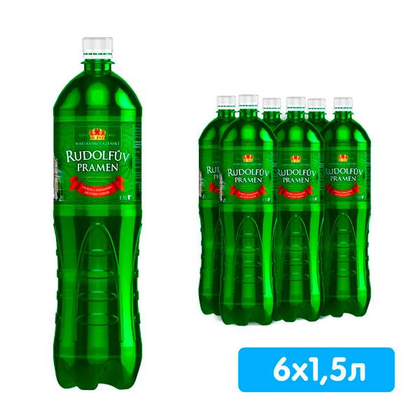 Вода газированная Rudolfuv Pramen минеральная лечебно-столовая 500 мл., ПЭТ
