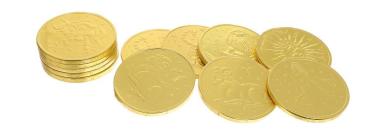 Шоколадные медали, Монетный двор, 30 гр., обертка фольга/бумага