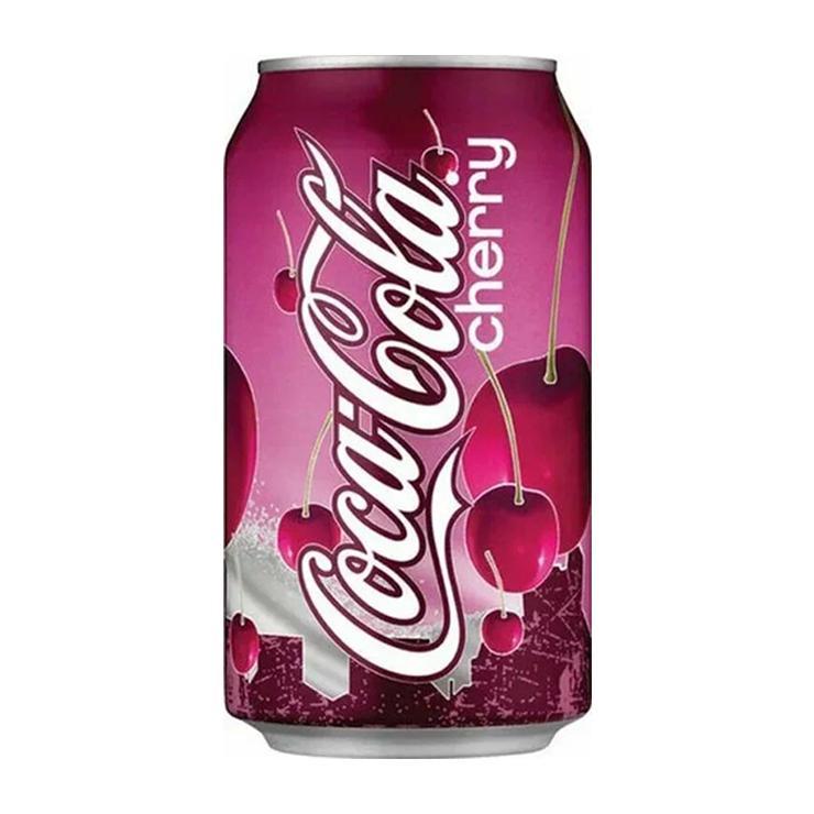 Напиток газированный Coca-Cola Cherry со вкусом вишни (тонкая банка) 330мл 1/24 (Польша)
