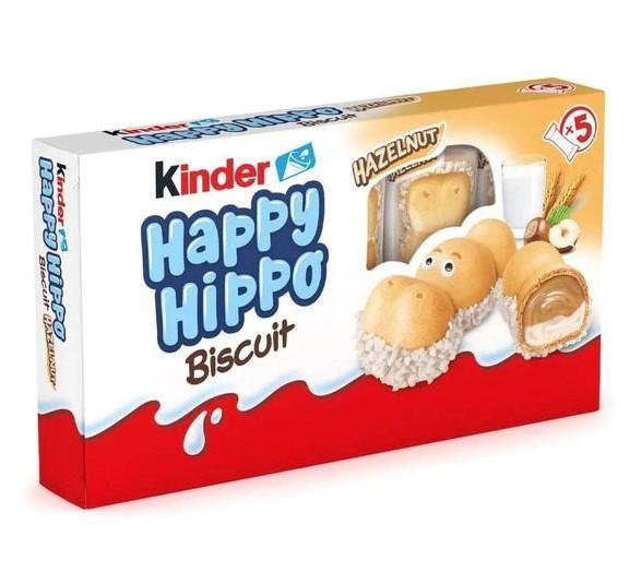 Батончик вафельный Kinder Happy Hippo Hazelnut 104 гр., картон