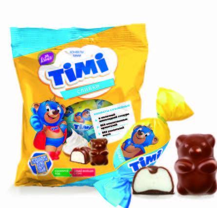 Конфеты Konti Timi сливки 155 гр., флоу-пак