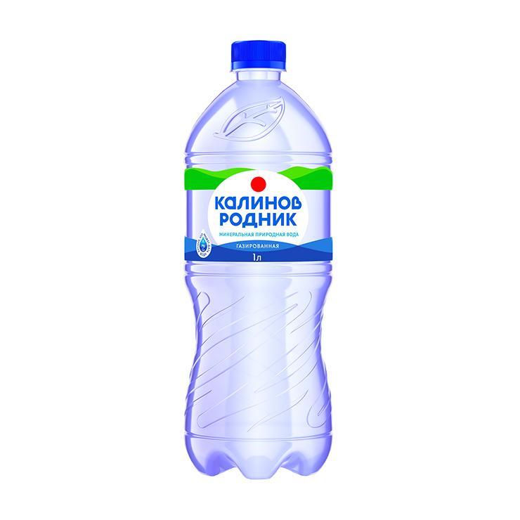 Вода газированная Калинов Родник минеральная 1 л., ПЭТ