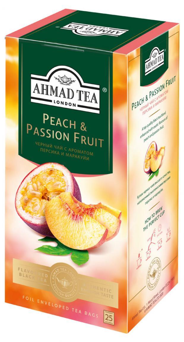 Чай Ahmad Tea персик-маракуйя, 25 пакетов, 37.5 гр., картон