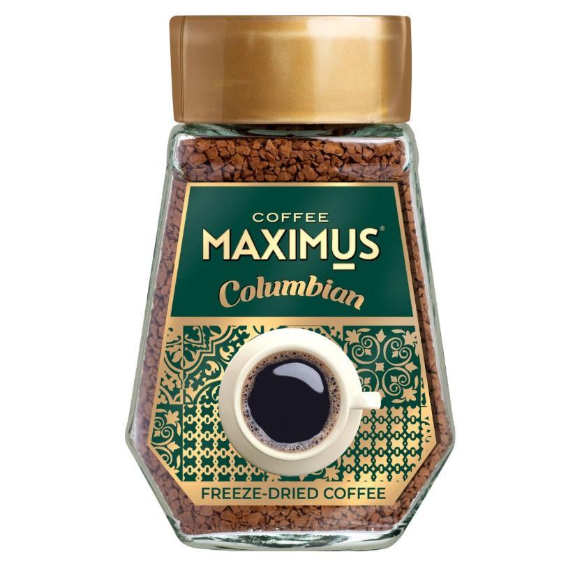 Кофе Maximus columbian сублимированный, 95 гр., стекло