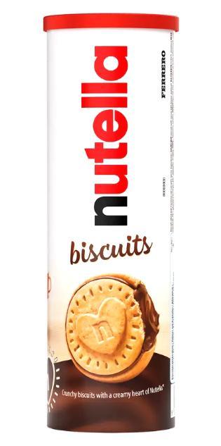 Печенье Nutella Biscuits Италия 166 гр., туба