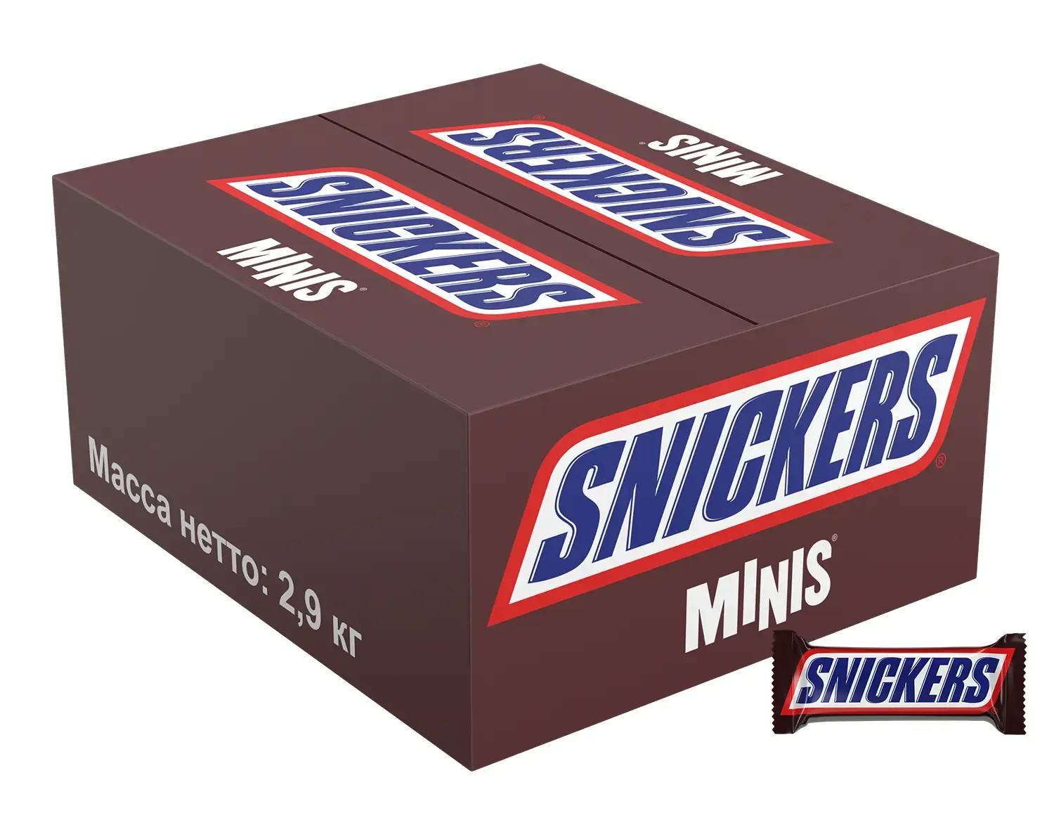 Конфеты шоколадные Snickers Minis 2.9 кг., картон