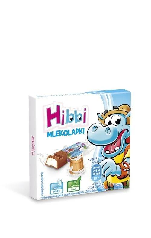Шоколад Hibbi молочный с молочной начинкой 50 гр., картон