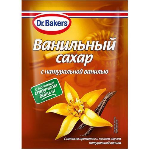 Сахар ванильный Dr.Bakers с натуральной ванилью 9 гр., саше