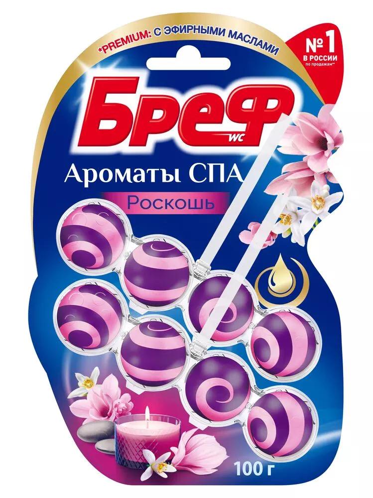 Блок туалетный Бреф Ароматы спа роскошь 100 гр., блистер