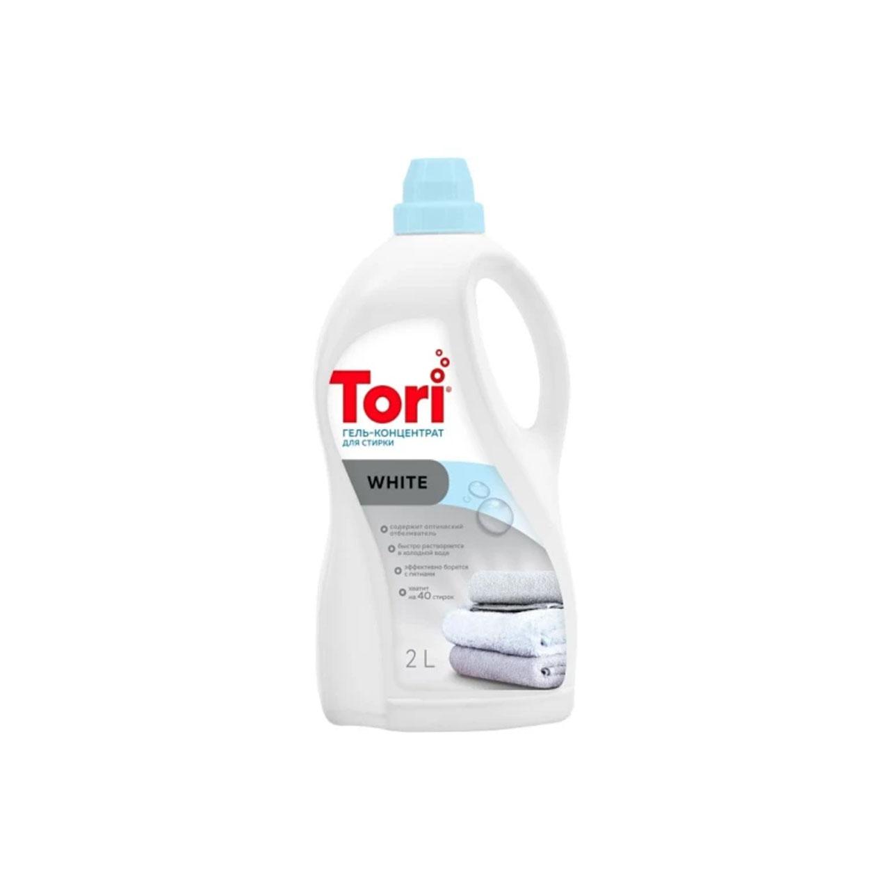Гель для стирки Tori White 2 л., флакон