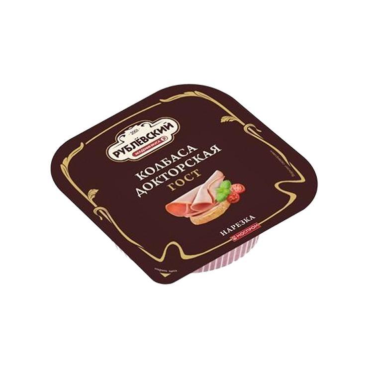 Нарезка Рублевский Докторская вареная 190 гр., вакуум